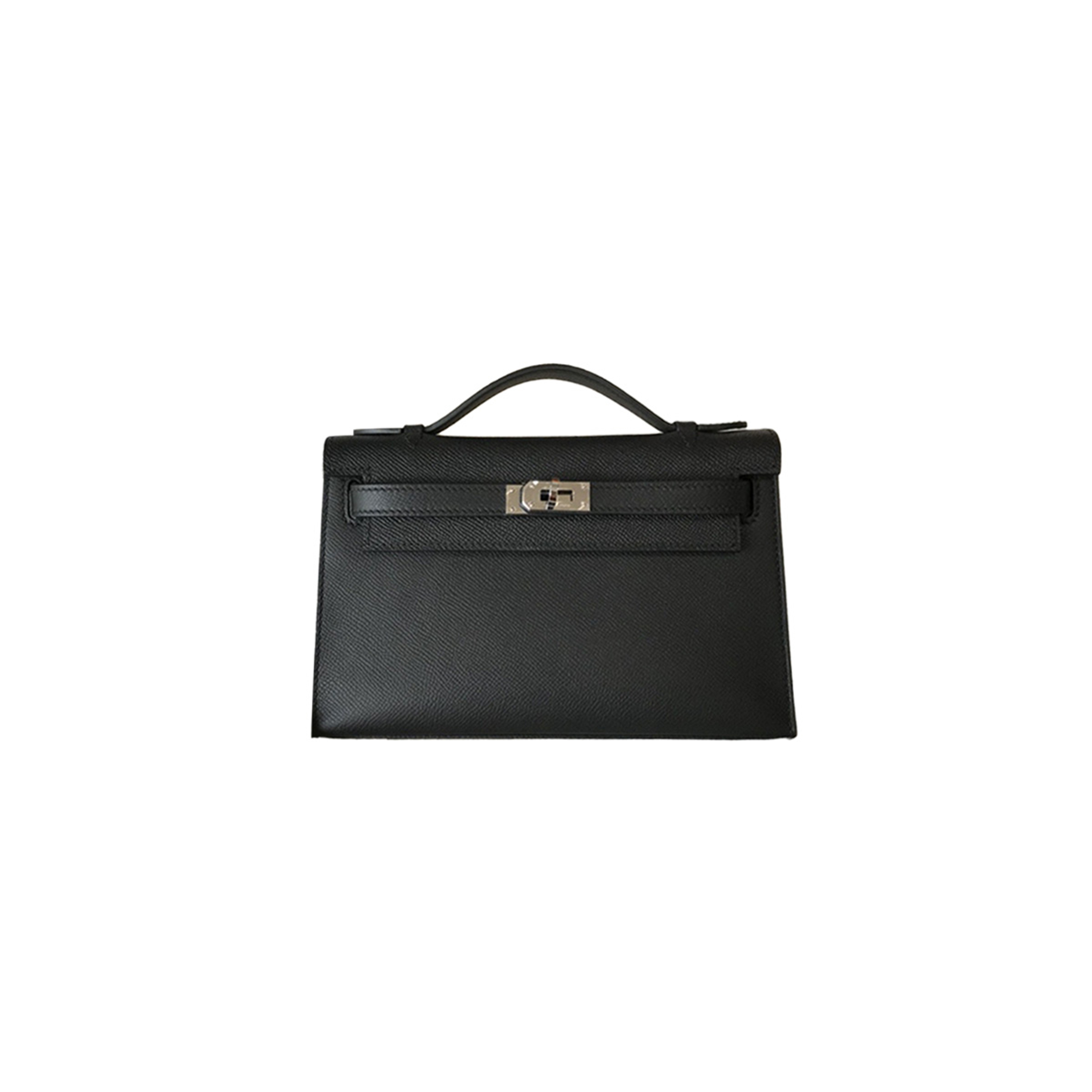 HERMES KELLY POCHETTE MINI BAG BLACK (22*14*7cm) 